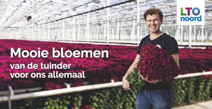 Spandoek - Glastuinbouw bloemen